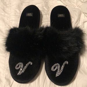 Victoria’s Secret Black Slippers